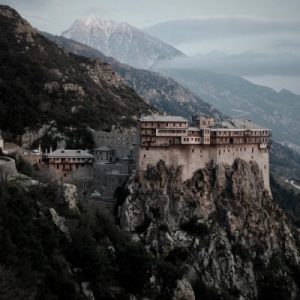 アトス山と修道院